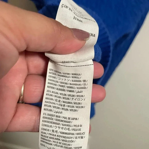 Abercrombie & Fitch blue cable knit cardigan women’s pockets size S - Picture 4 of 4